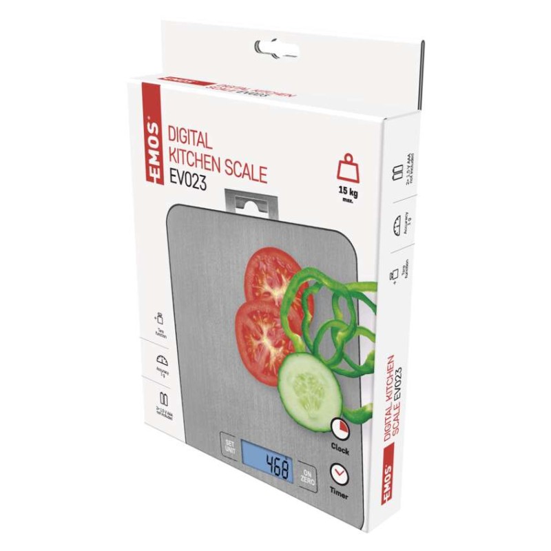 Digitálna kuchynská váha EV023, strieborná