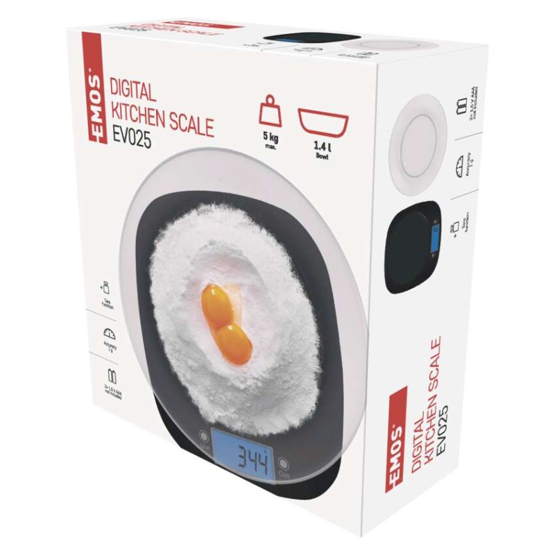 Waga kuchenna EV025 czarna