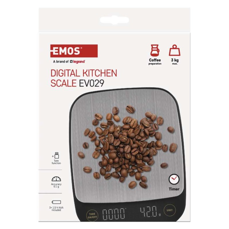 Digitální kuchyňská váha EV029, černá