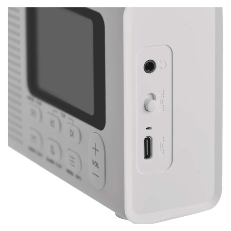 Prenosné rádio s Bluetooth, DAB / DAB+ / FM, biele