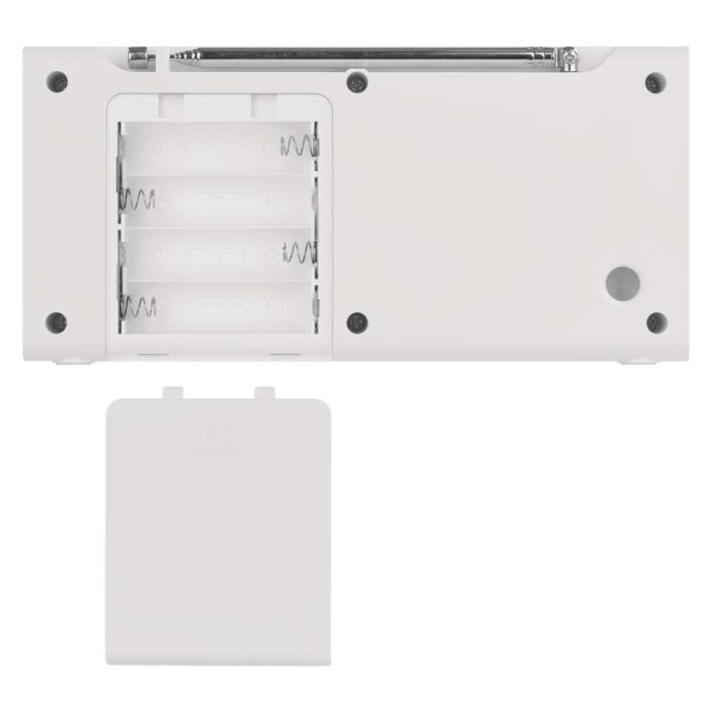 Prenosné rádio s Bluetooth, DAB / DAB+ / FM, biele