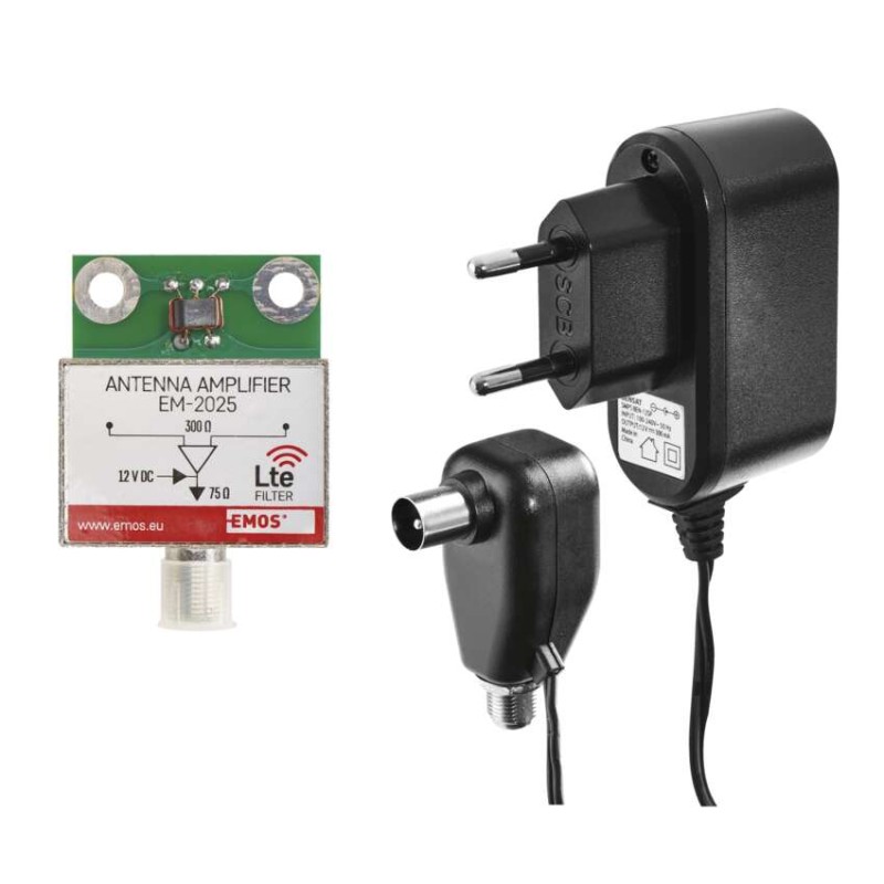 Anténa vonkajšia EM-025, 0–100 km, DVB-T2, DAB, filter LTE/4G