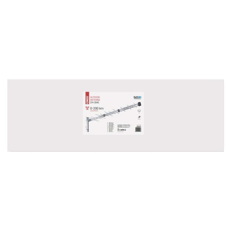 Kültéri antenna EM-2845, PROFI,  0–200 km, DVB-T2, LTE/4G szűrő