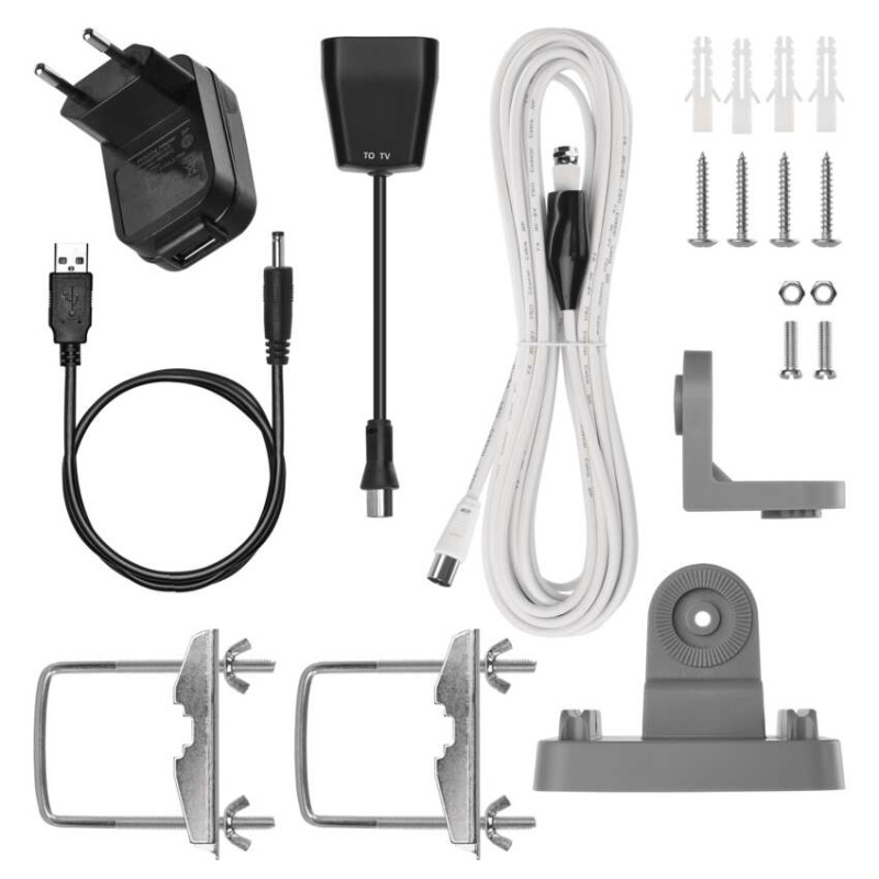 Univerzális antenna VILLAGE FLIPP–V200, DVB-T2, DAB, LTE/4G/5G szűrő