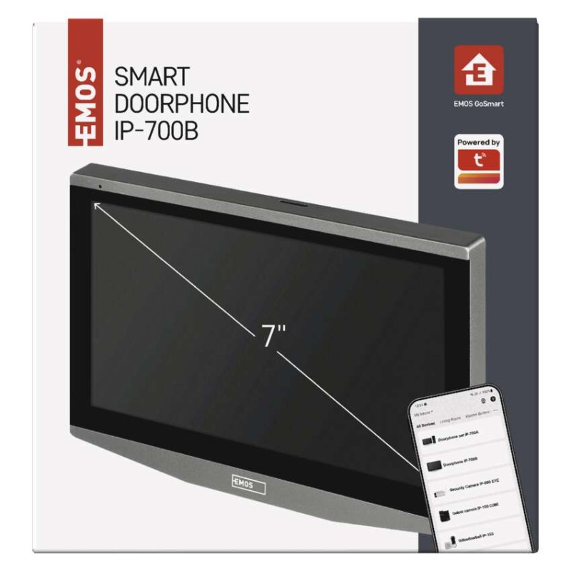 GoSmart Kiegészítő monitor IP-700B otthoni video kaputelefonhoz IP-700A 