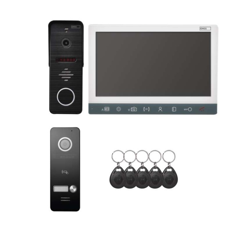 Videonamruņa komplekts EM-10AHD ar 2 ieejām