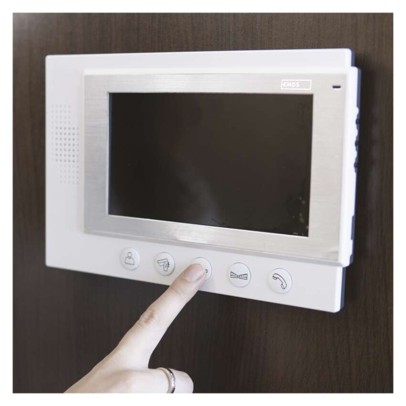 Videodomofon za vrata + kamera EM-07HD + zaklepanje vrat zamek FAB1221