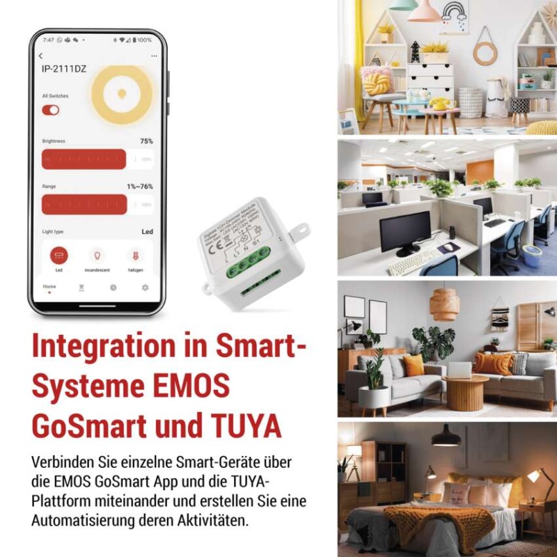 GoSmart Dimm-Modul IP-2111DZ, ZigBee, 1-kanal