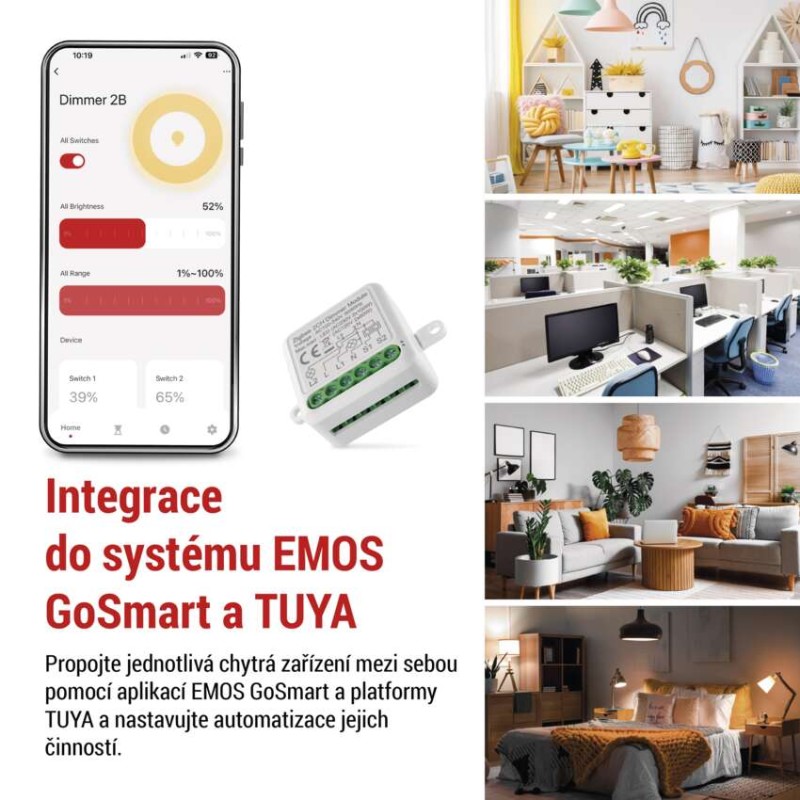 GoSmart modul stmívací IP-2112DZ, ZigBee, 2-kanálový