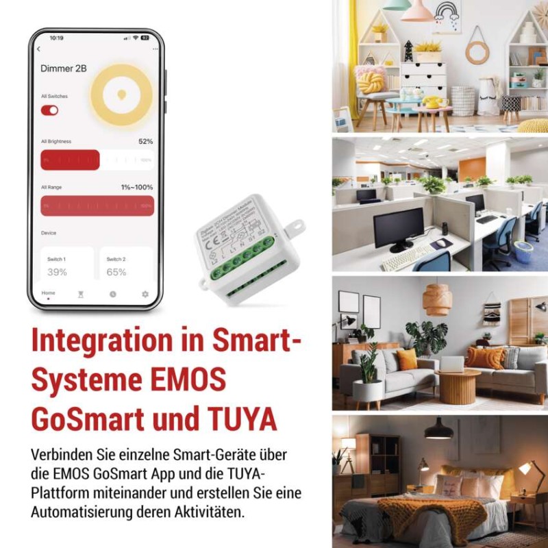 GoSmart Dimm-Modul IP-2111DZ, ZigBee, 2-kanal