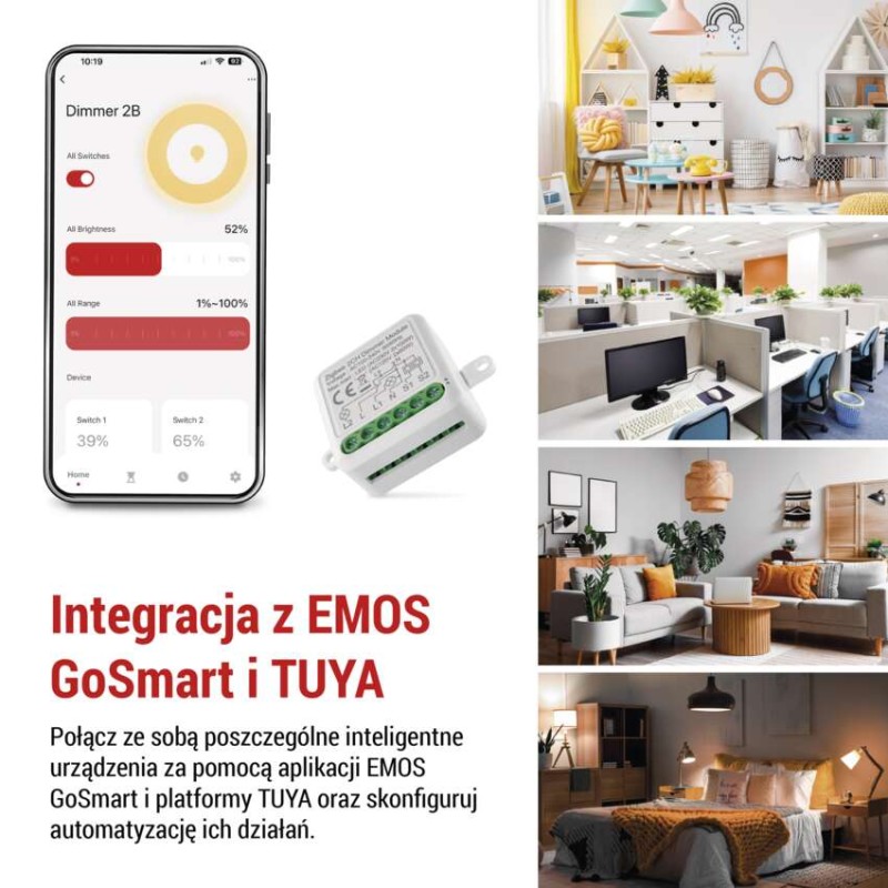 GoSmart Moduł ściemniacza IP-2112DZ, ZigBee, 2-kanałowy