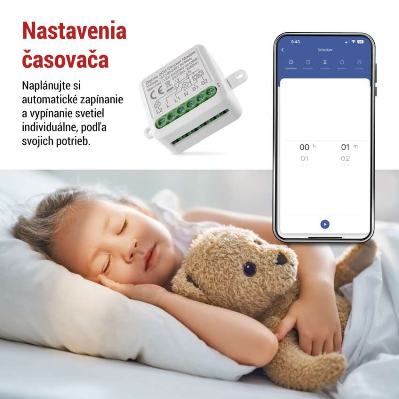 GoSmart modul stmievania IP-2112DZ, ZigBee, 2-kanálový