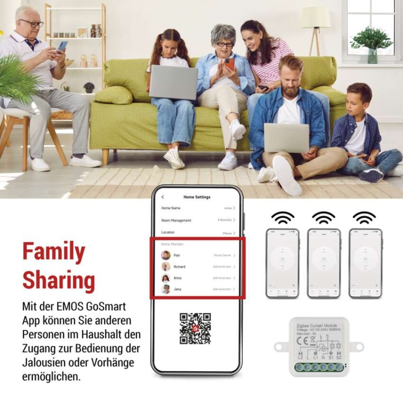 GoSmart Motormodul IP-2121CZ, ZigBee, 1-Kanal