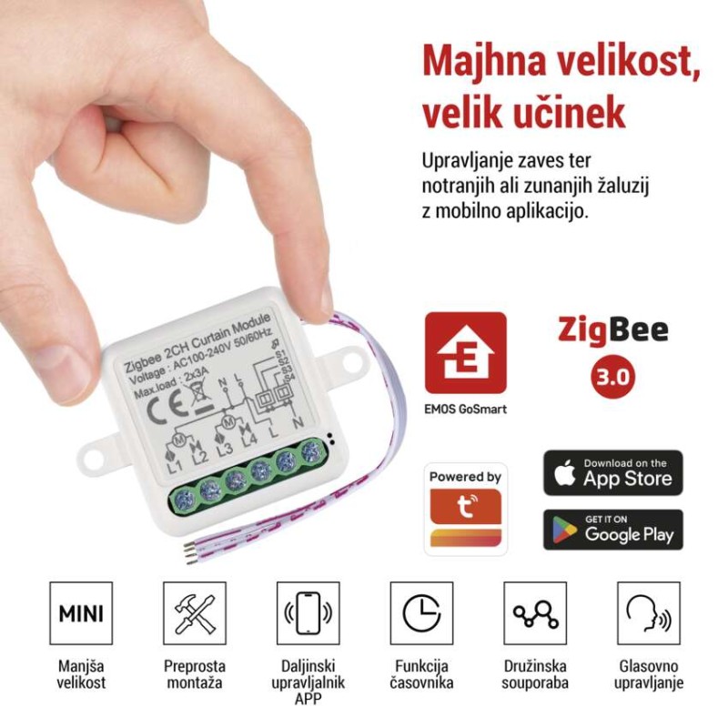 GoSmart motorni modul IP-2122CZ, ZigBee, 2-kanalni