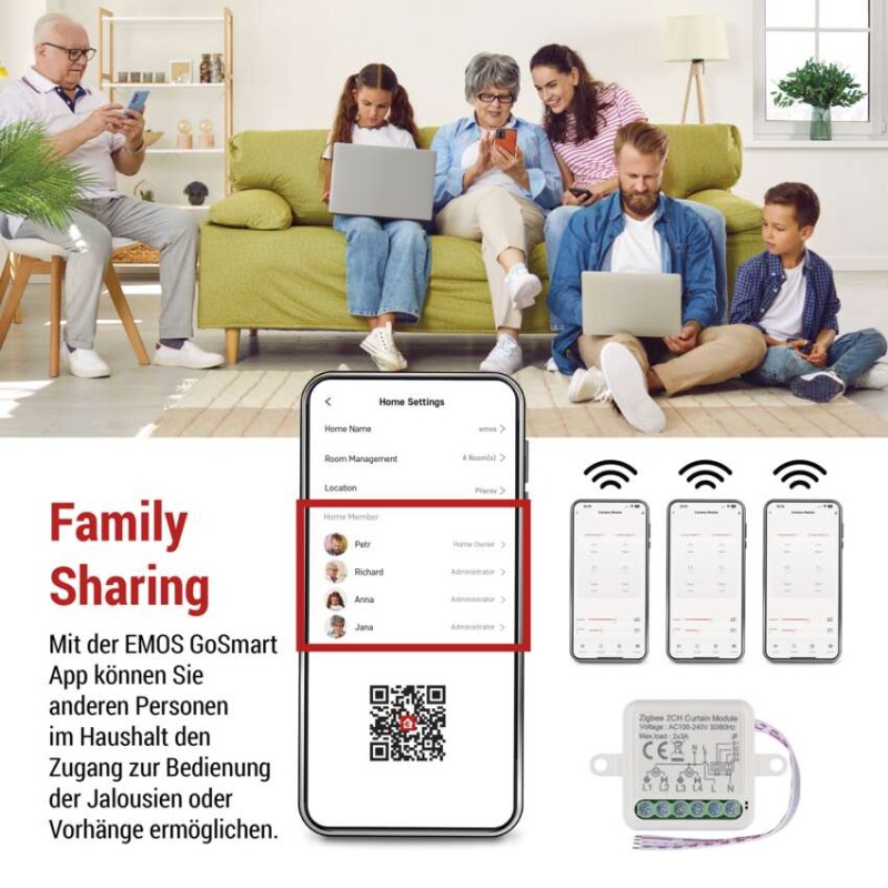 GoSmart Motormodul IP-2121CZ, ZigBee, 2-Kanal