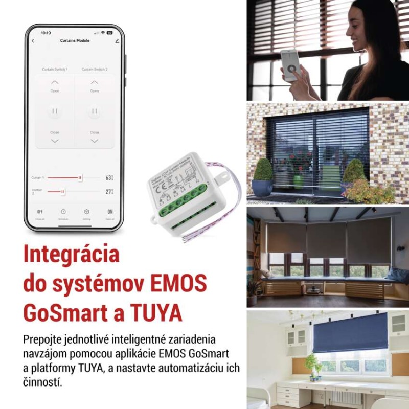 GoSmart modul motora IP-2122CZ, ZigBee, 2-kanálový