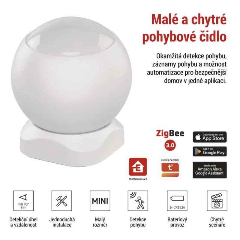 GoSmart PIR senzor (pohybové čidlo) IP20, ZigBee