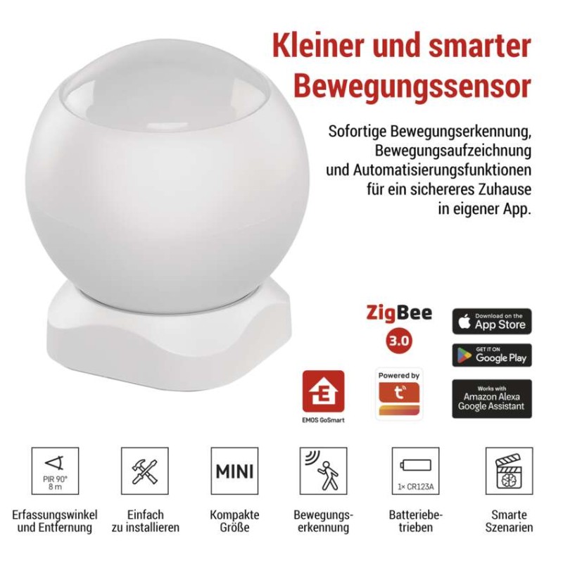 GoSmart PIR Bewegungssensor IP-2210Z, IP20, ZigBee
