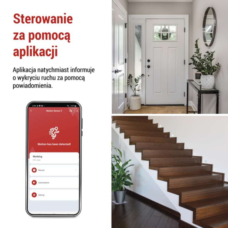 GoSmart Czujnik PIR (czujnik ruchu) IP20, ZigBee