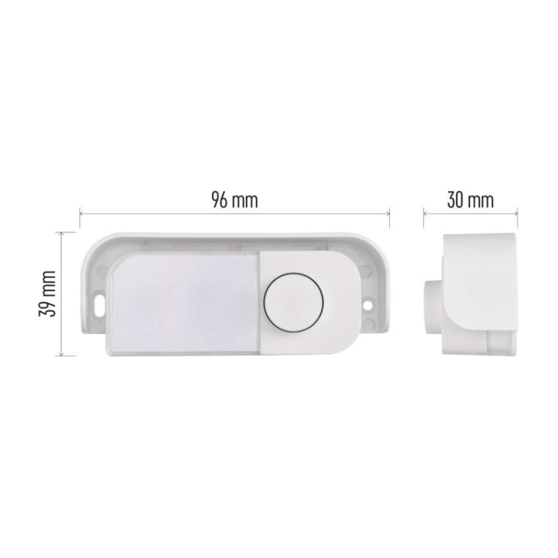 Asendusnupp juhtmega uksekelladele P57101, P57102