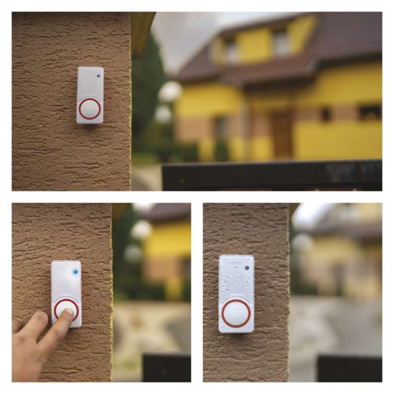 Bezbateriové venkovní zvonkové tlačítko pro P5750