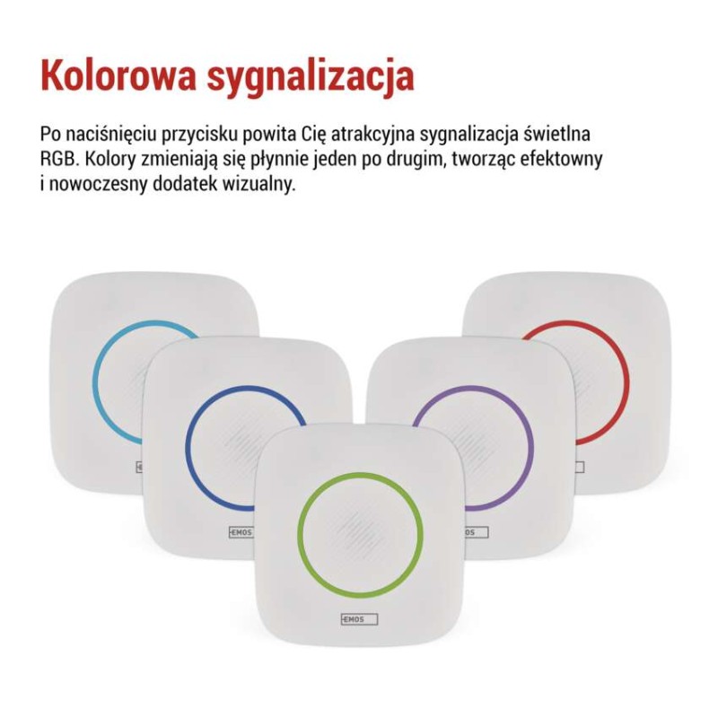 Dzwonek bezprzewodowy DC P5736, 3× AA