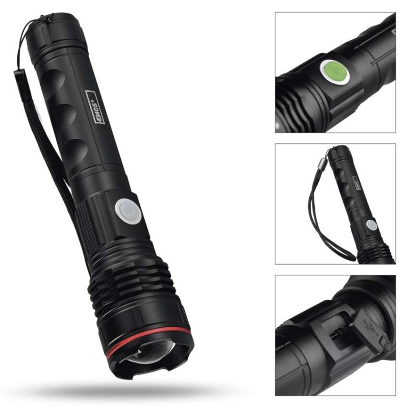 LED nabíjecí kovová svítilna P3116, 600 lm