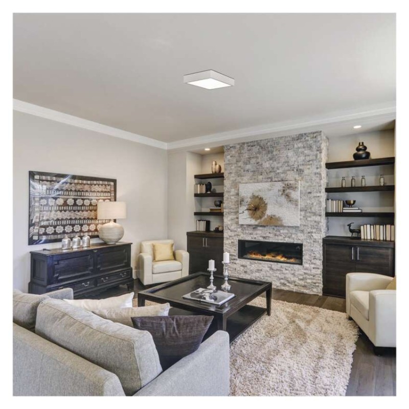 LED felületi lámpatest NEXXO, négyzet, fehér, 28,5W, CCT