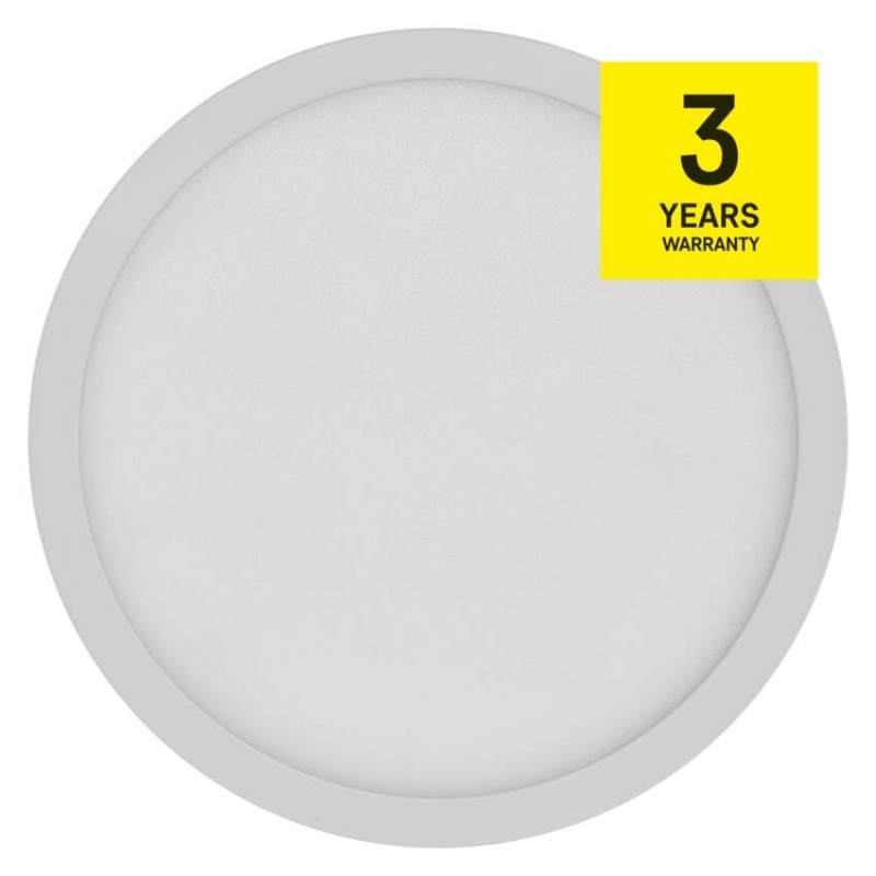 LED prisadené svietidlo, kruhové, biele, 12,5W, Neutrálna biela