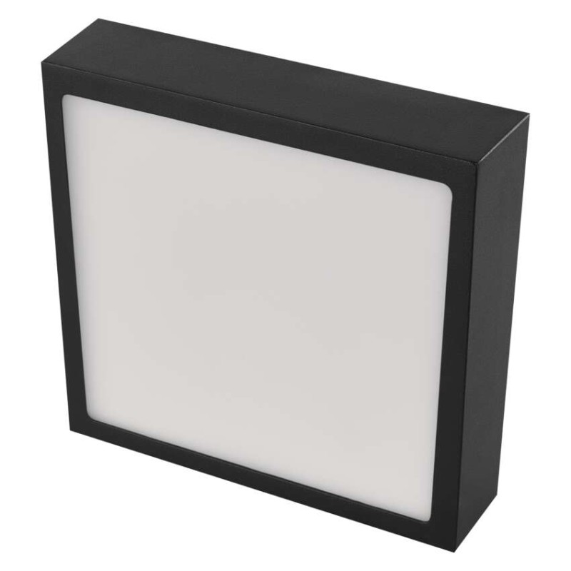 LED panel NEXXO,nadometni,  kvadratni, črn, 12,5W, nastavljiva CCT