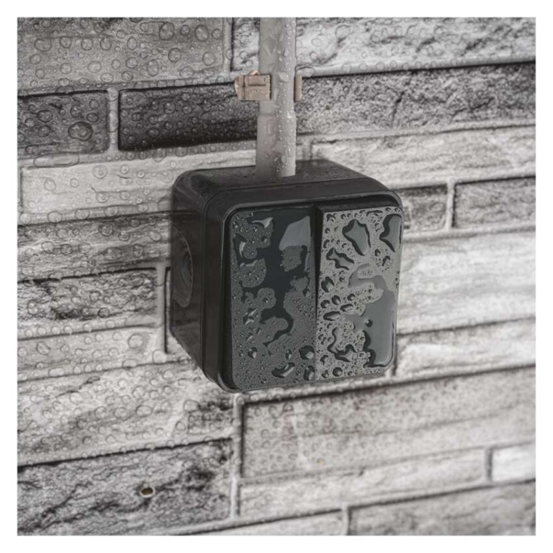 EMOS Cyklone dupla váltókapcsoló, IP55