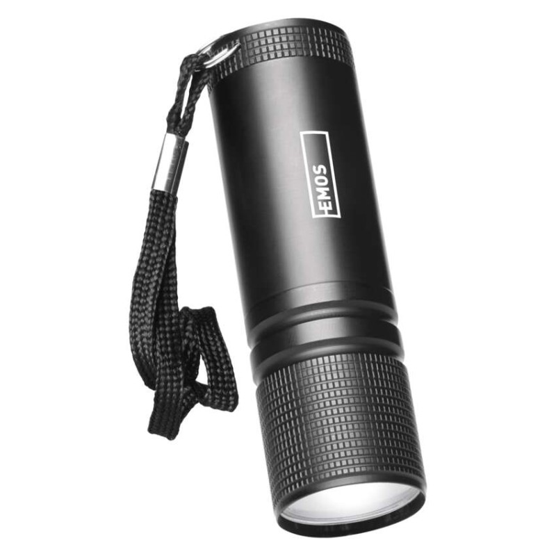 COB LED ruční kovová svítilna P3894, 100 lm, 3x AAA