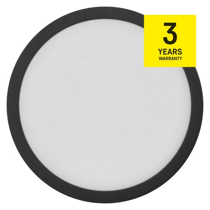 LED panel NEXXO,nadometni,  okrogli, črn, 12,5W, nastavljiva CCT