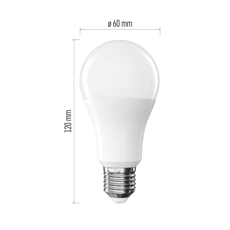 LED spuldze Classic A60 / E27 / 14 W (120 W) / 1901 lm / Neitrāli balta