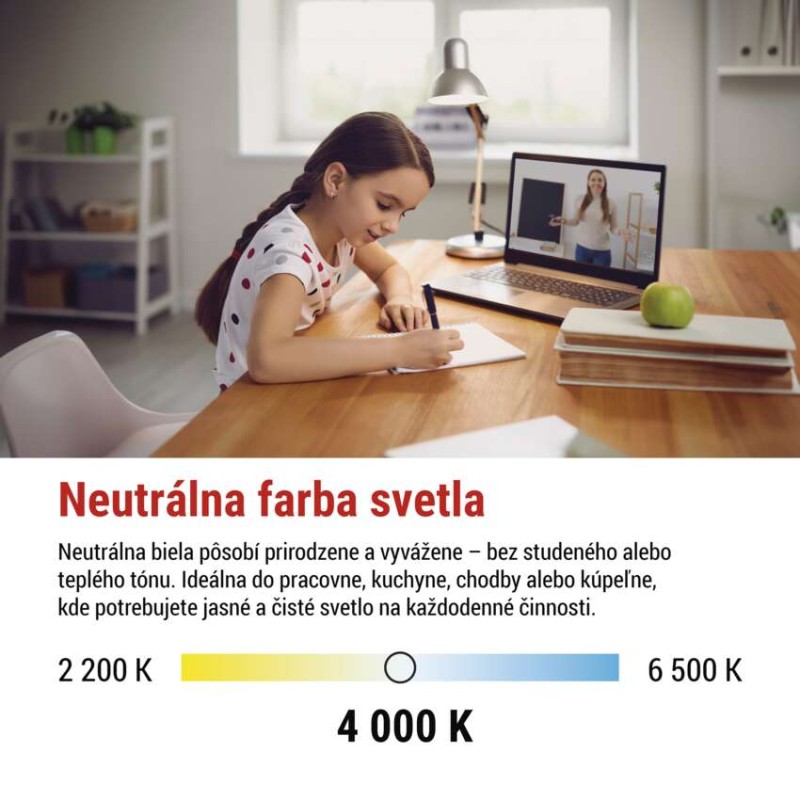 LED žiarovka Classic sviečka / E14 / 2,2 W (25 W) / 250 lm / Neutrálna biela