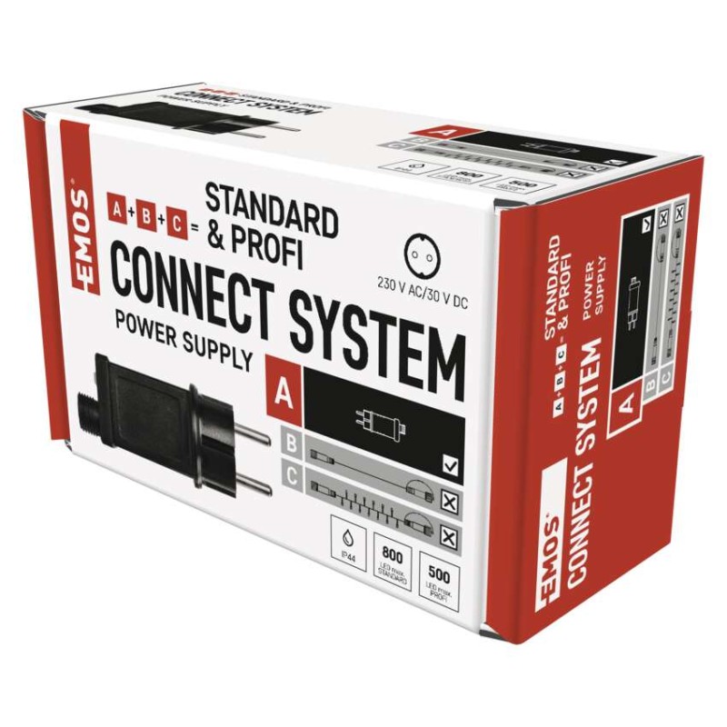 Napájací zdroj pre vianočné spojovacie osvetlenie Profi, vonkajšie aj vnút., čas.