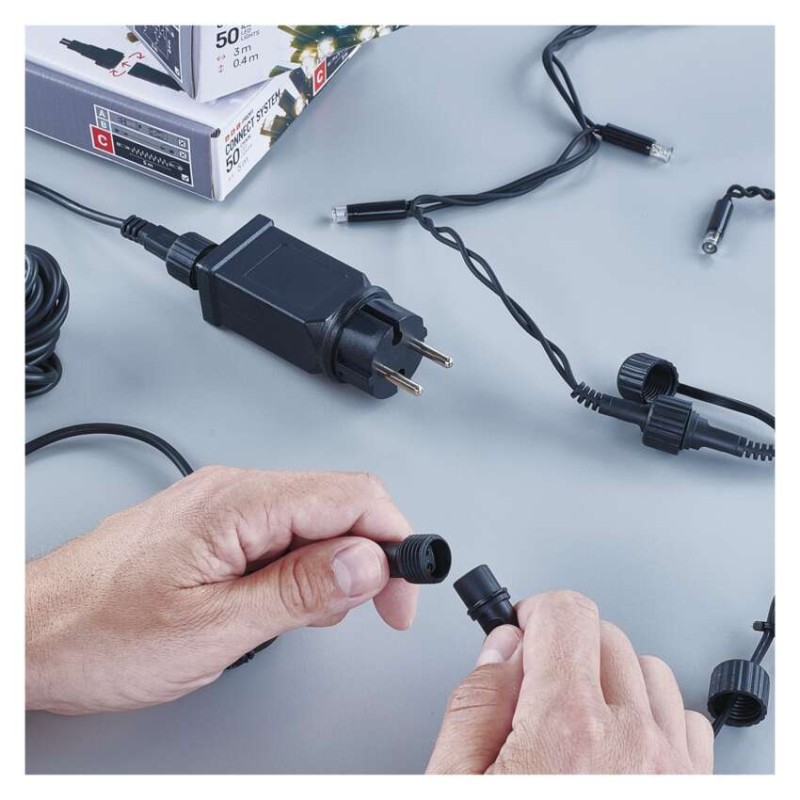 Napájací zdroj pre vianočné spojovacie osvetlenie Profi biely, vonkajšie, ovládač