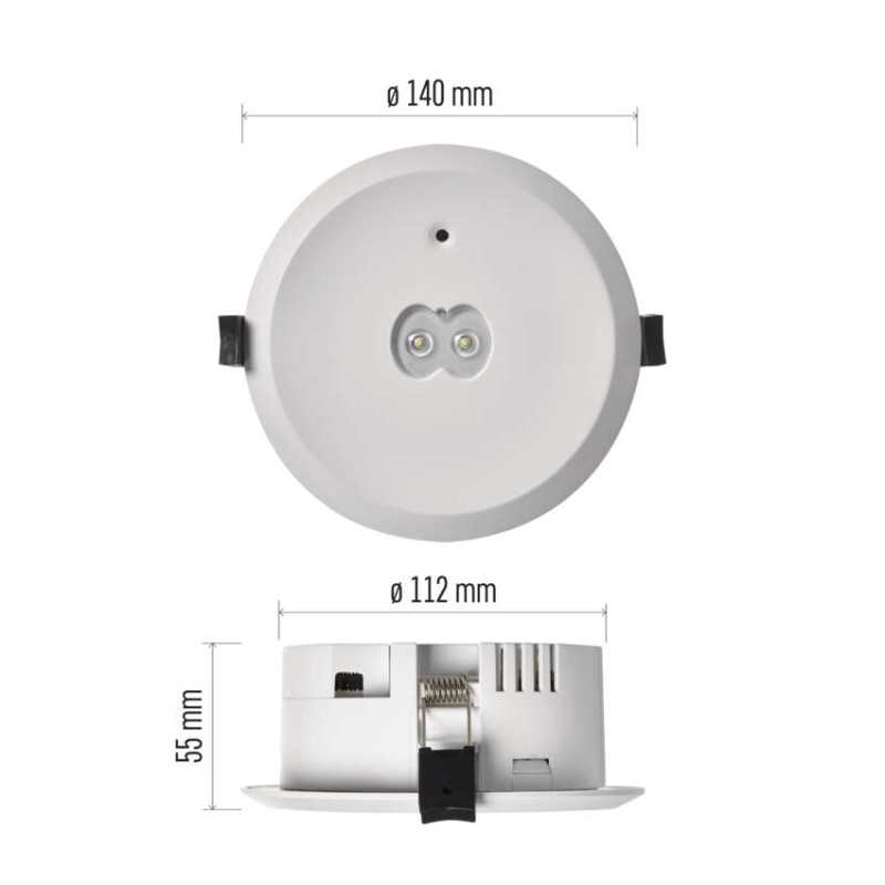 EMOS LED vészvilágító lámpatest ORSU 6W 450 lm 3 óra