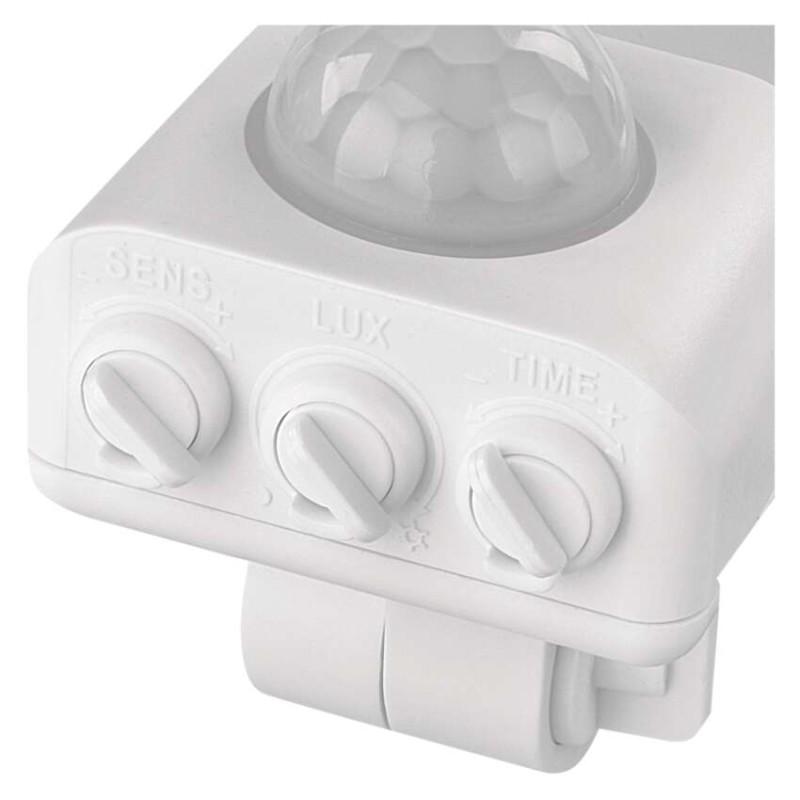 LED reflektor GLARO s pohybovým čidlom, 20 W, biely, IP54, 2000 lm, neutrálna biela