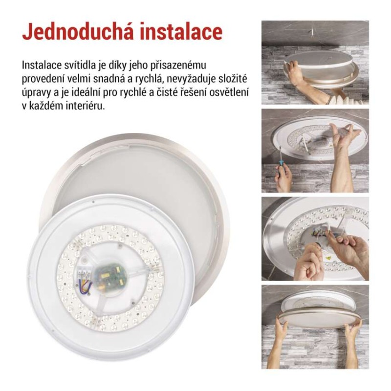 LED přisazené svítidlo SABI, kruhové 30W, stmív. se změnou CCT