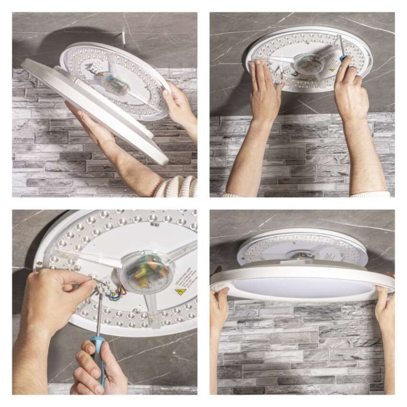 Oprawa LED REMI 45W regulowana CCT, ściemnialna, z pilotem