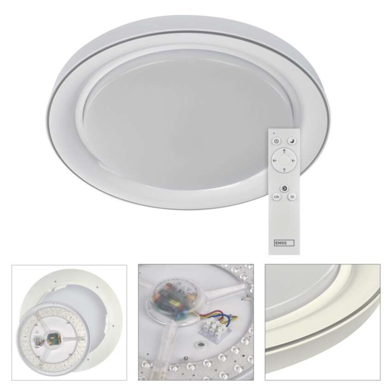 Oprawa LED REMI 45W regulowana CCT, ściemnialna, z pilotem