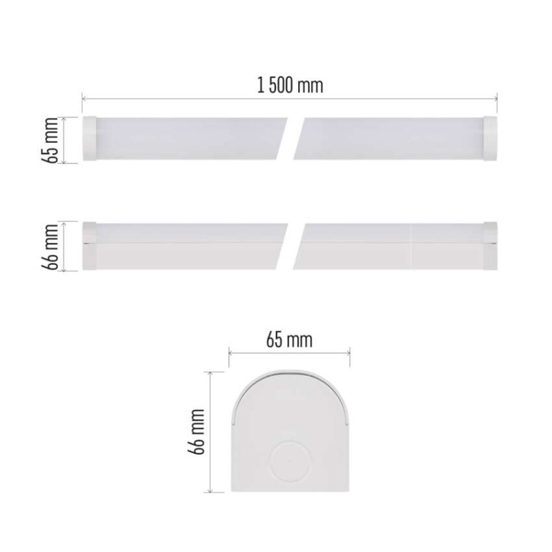 LED lineárne svietidlo PANO 50W, neutrálna biela