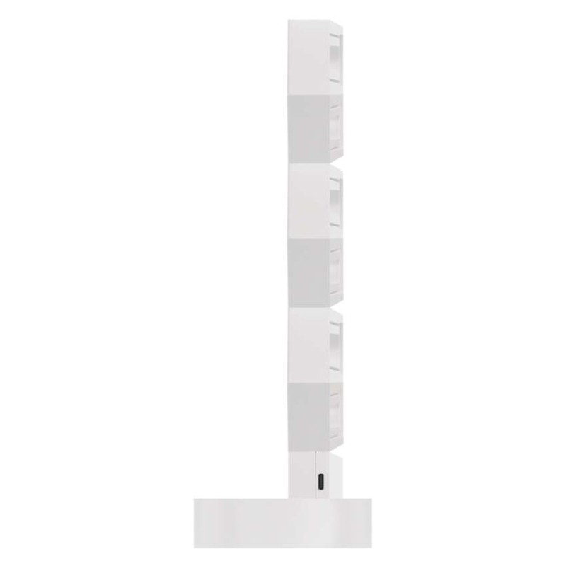 GoSmart LED asztali lámpa Hexagon fehér, 6 részből álló, RGBIC dimmelhető, WiFi