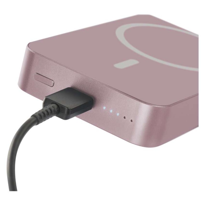 Powerbanka EMOS WI 1046, 10 000 mAh, 20 W+Wireless, lososová