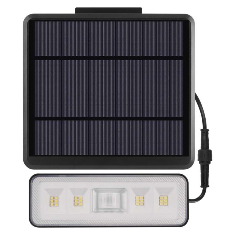 Naświetlacz LED Garden SUNNO solarny z PIR, 1300 lm, neutralna biel