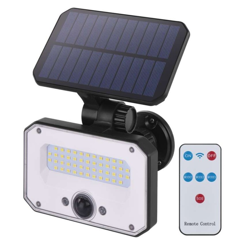 Naświetlacz LED Garden SPILO solarny z PIR, 1500 lm, ciepła biel