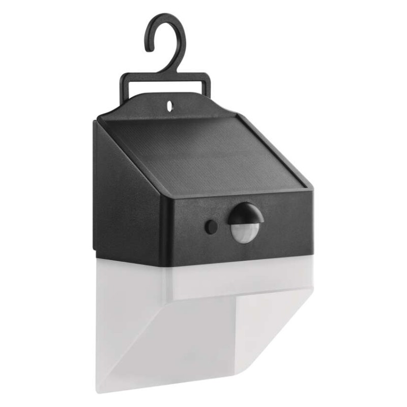 EMOS LED SOLAR lámpatest LUNIS PIR, 200lm IP65 természetes fehér