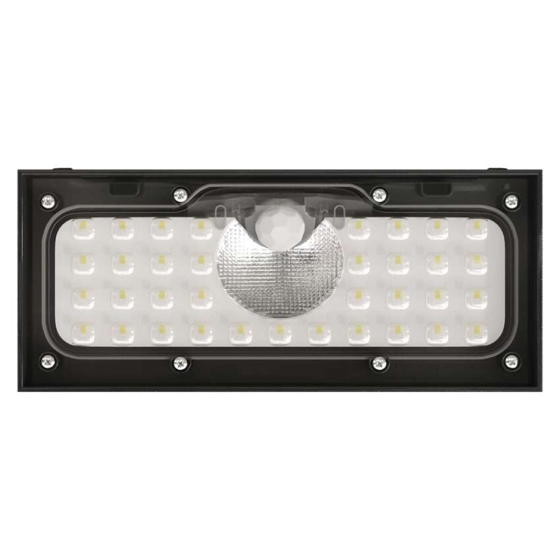 Oprawa LED Garden BRIXO solarna z PIR, 900 lm, NW, czarna