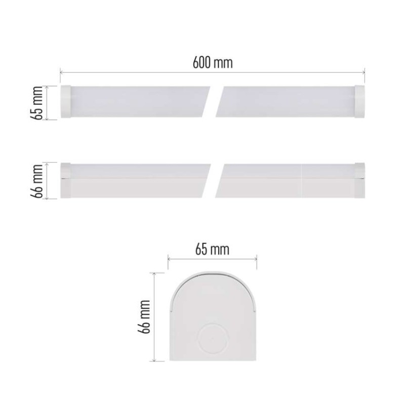 LED lineárne svietidlo PANO 20W, neutrálna biela